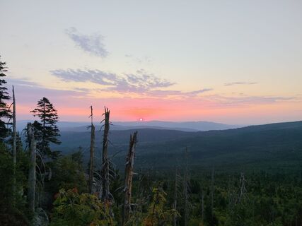 Sonnenaufgang über der Tschechei