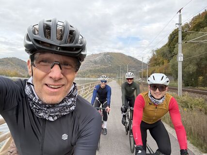 Photo de Benny le long du parcours