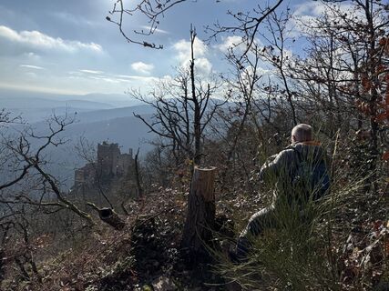 Photo de Elke Stamminger le long du parcours