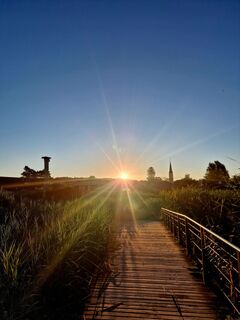 Foto van Claudia Fürling langs de tour