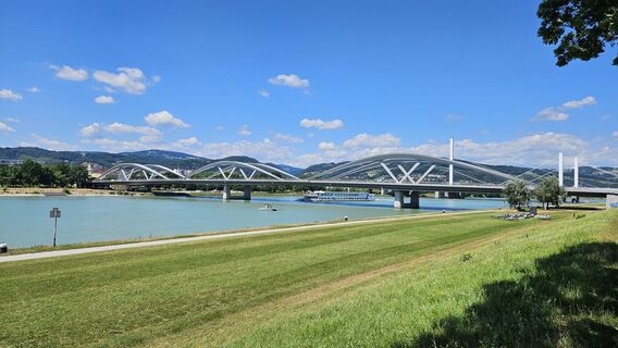 Foto von Werner entlang der Tour