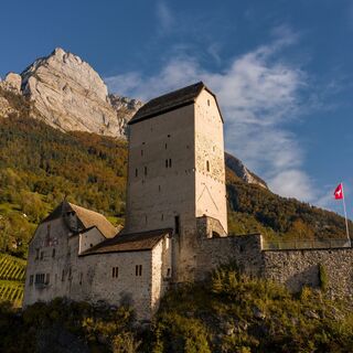 Sicht auf das Schloss Sargans