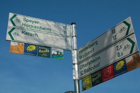 Radschilder, Standort Schwetzingen