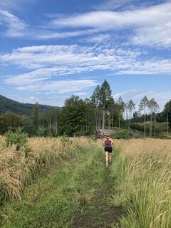 Foto de Reinhard Gugler a lo largo del recorrido