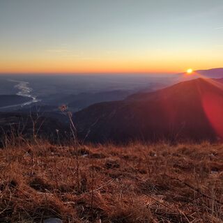 Sonnenuntergang vom Gipfel