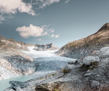 Rhonegletscher von unten