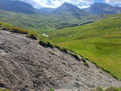 Zdjęcie z Christian Lerchster wzdłuż trasy