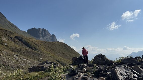 Foto von Jean Claude Guidi entlang der Tour