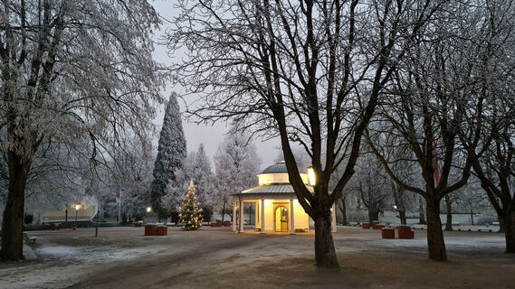 Brunnentempel Weihnachten