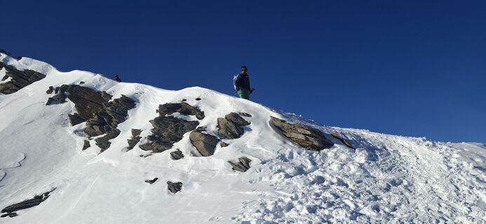 Zdjęcie z Adriano Placenzotto wzdłuż trasy