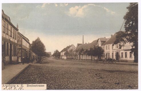 Arneburg, Breite Str. im Jahre 1916