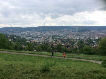 Blick vom Bismarckturm auf Stuttgarter Kessel