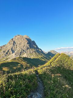 Grat zur Höferspitze mit Blick zum Widderstein