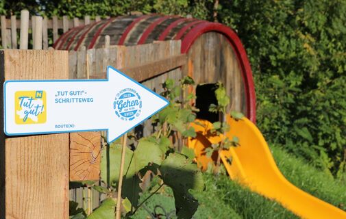 Richtungspfeil Schritteweg