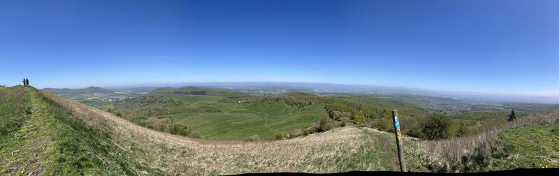 Foto von Siggi unterwegs entlang der Tour