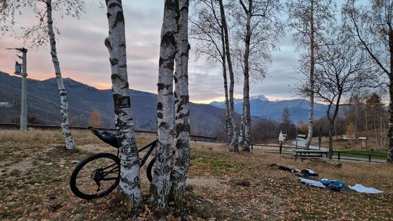 Foto von Fabrizi Mellano entlang der Tour