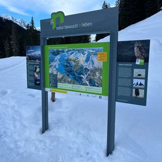 Übersichtstafel Schwarzwassertal beim Herzsee