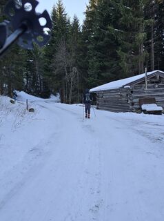 Foto de Sigrid Böhm a lo largo del recorrido