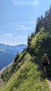 Foto de Klaus Lehner a lo largo del recorrido