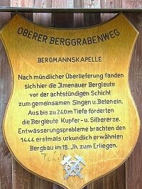 Tafel OBGW Bergmannskapelle Ilmenau