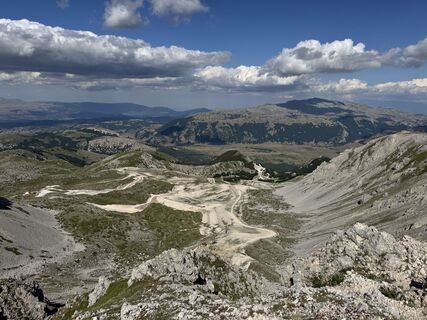 Photo de Matteo Baiocco le long du parcours
