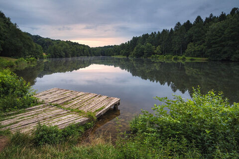 Blick auf den Glashütter Weiher