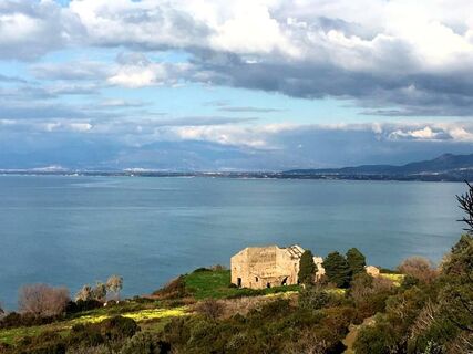 Panoramablick auf Agropoli vom Monte Tresino