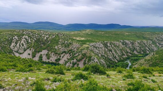 Foto de Dominik Košir a lo largo del recorrido