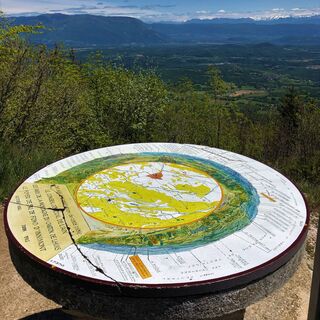 Aussichtstafel am Pass Petit Perthuis