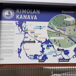 Wegweiser Kimola-Kanal