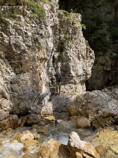 Foto von Marilena Locatelli entlang der Tour