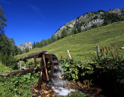 Wasserrad bei der Igeltalalm