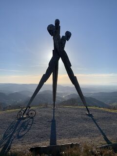 Foto von Heidi entlang der Tour