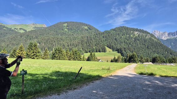 Foto von Hans Werner Ball entlang der Tour