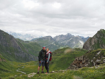 Photo de Michaela Weber le long du parcours