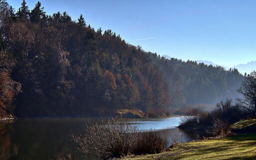 Südende des Lußer Stausees (Surspeicher)