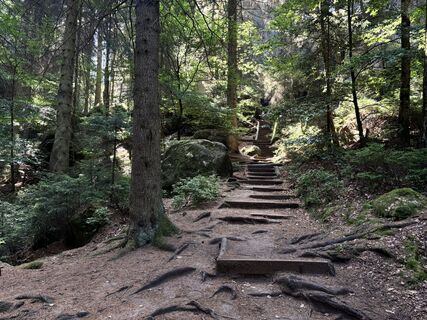 Photo de Erik Schwarz le long du parcours