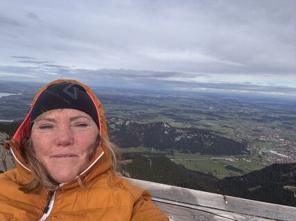 Foto de Manuela Zeh a lo largo del recorrido