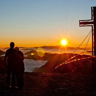Am Hochschwab-Gipfel
