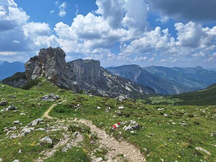 Photo de Katharina le long du parcours