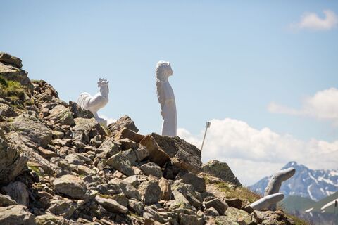 Kunstweg am Schönjoch in Fiss