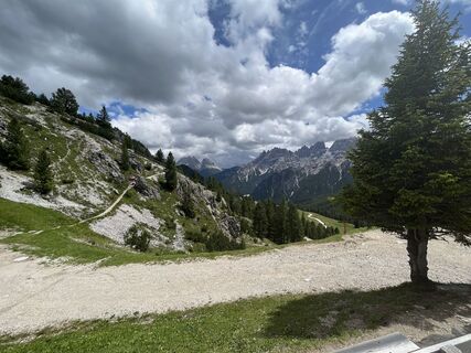 Foto von Rosi entlang der Tour