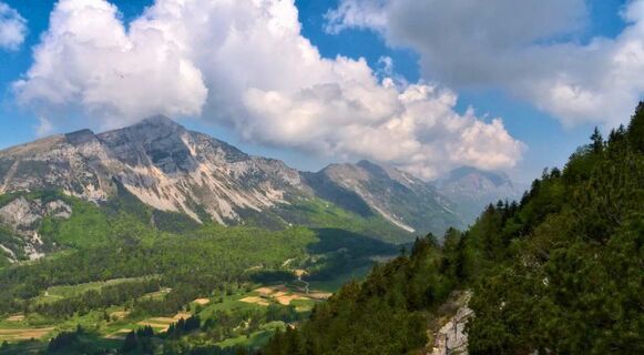 Blick auf den Monte Stivo vom Monte Biaena