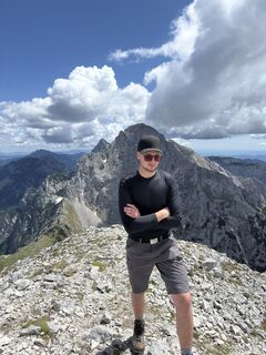 Foto von Vid Klemenčič entlang der Tour