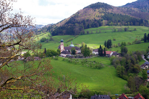 Aussicht auf das Kloster St. Trudpert