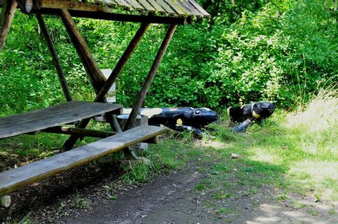 Sitzgruppe am Burgparkplatz