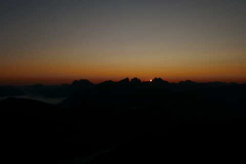 Sonnenaufgang mit Xeisblick
