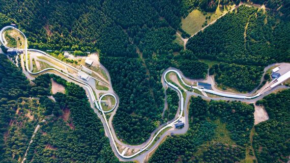 SachsenEnergie-Eiskanal Altenberg - Rennschlitten- und Bobbahn