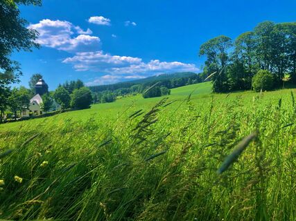 Blick vom Kirchsteig aus auf den Scheibenberg
