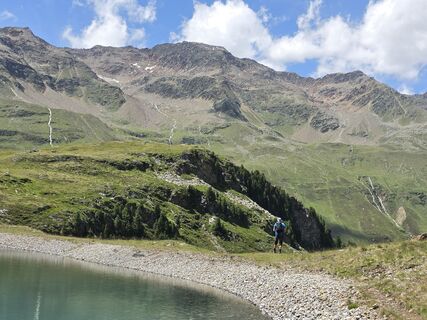 Photo de Gudrun Lippert le long du parcours